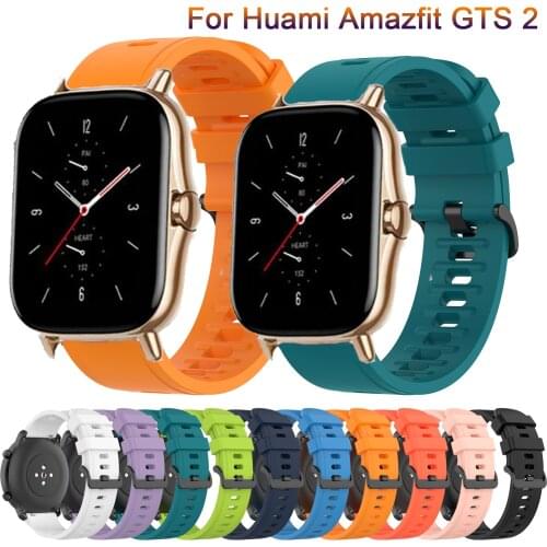 20mm Soft Silicone Watchband Strap for Xiaomi Huami Amazfit Bip 1S/GTS 2/BIP Lite/GTR 42mm Band Sport Wristband Bracelet Correa
