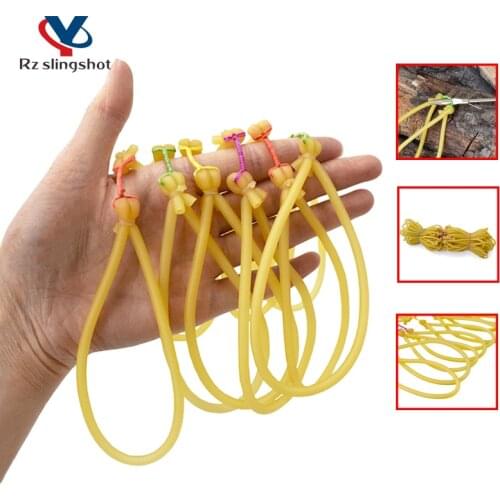 Slingshot Fishing Shooting Round Rubber Bands Traditional Natural Rubber Catapult for Outdoor Sports Fish Dart Accessories New