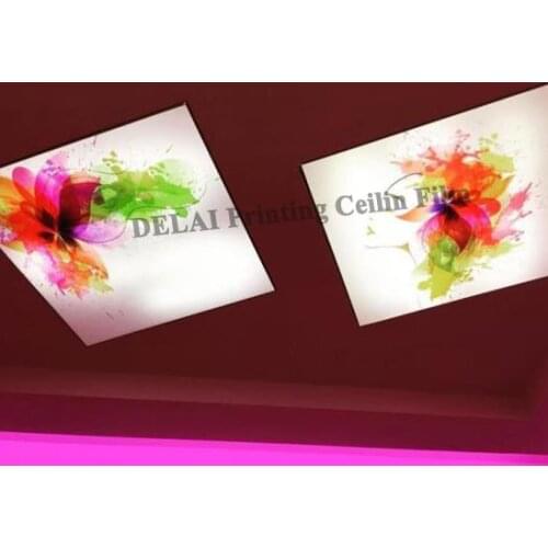 Shengxi Fantastic color Printing Ceiling Film colorful abstract painting for ceiling decoration