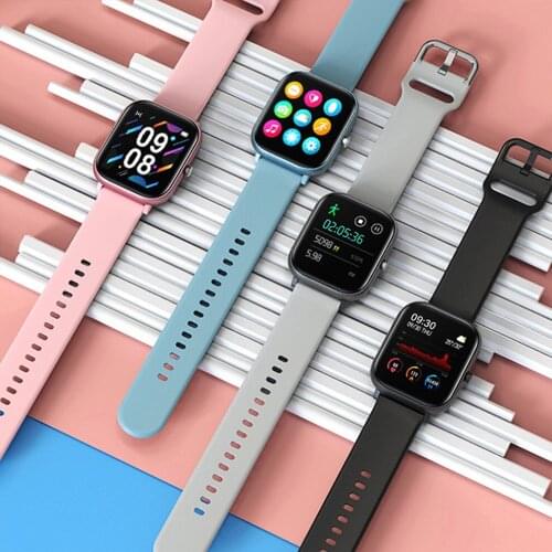 Smart Watch Men Women 1.4 Inch Fitness Tracker Full Touch Screen Heart Rate Blood Pressure Monitor for iOS Android