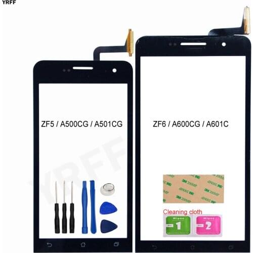 ZF5 ZF6 Glass Panel Lens Sensor For ASUS Zenfone 5 /6 / A500CG/A501CG A600CG/A601CG Touch Screen Digitizer Repair Parts