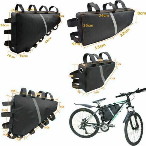Mountain Bike Triangle Tube Frame Bag Battery Storage 36V 48V hanging Waterproof Bike Bag Cycling Bicycle Bag