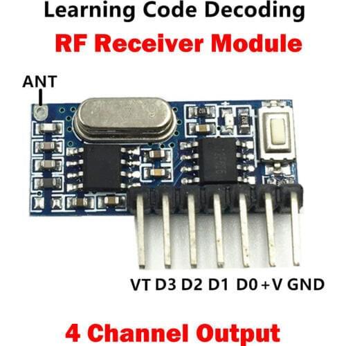 433 Mhz Superheterodyne RF Receiver and Transmitter Module For Arduino Uno Wireless Module Diy Kit 433Mhz Remote Control