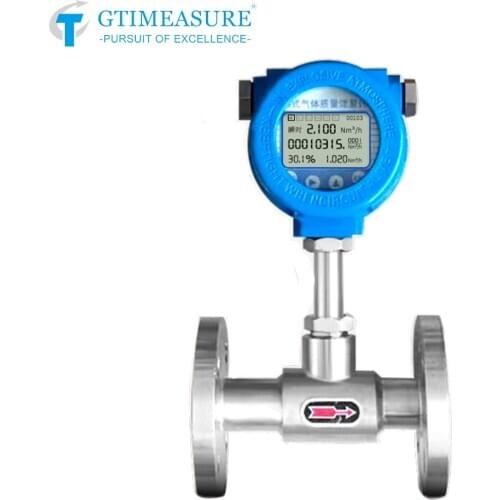 Thermal Gas Mass Flowmeter Digital Flow Meter Controller Hydrogen Oxygen Nitrogen Compressed Air Carbon Dioxide SS304