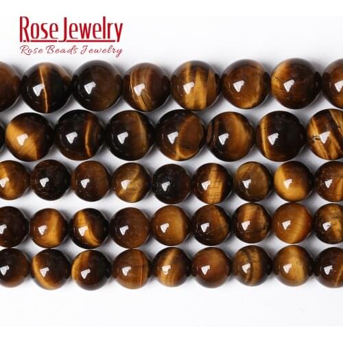 Free Shipping AAAAA Natural Stone Yellow Tiger Eye Round Beads 15" Strand 4 6 8 10 12 14 16 18 20MM Pick Size for Jewelry Making