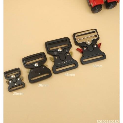 1" 1.5" 2" High Quality 2Pcs Quick Side Release Metal Buckles For 25/38/45/50mm Webbing DIY Bags Clothes Belt Straps Accessories