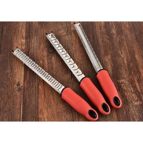 1PC 32cm Multifunctional Rectangle Stainless Steel Cheese Grater Tool Chocolate Lemon Zester Fruit Peeler Kitchen Gadget OK 0964