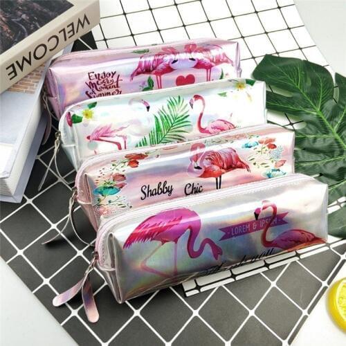 1PC Kawaii School Pencil Case Cute Leather Pen Box Bag Cases Office School Students Stationary Material Supplies 05077