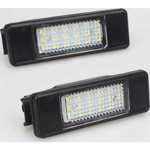 12V Car LED License Plate Light For Peugeot 307 308 407 207 3008 508 For Citroen C4 C5 C3 accessories White SMD LED Lamp
