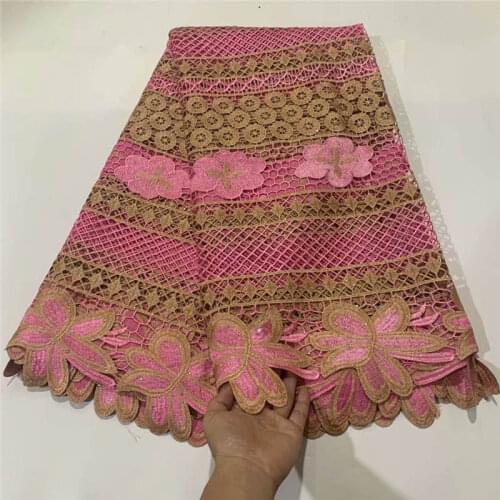 2020 Fashion Design Mesh Lace Newest High Quality 5 Yards Embroidery With Beads French Lace Fabrics For Evening Dress! ZQF101063