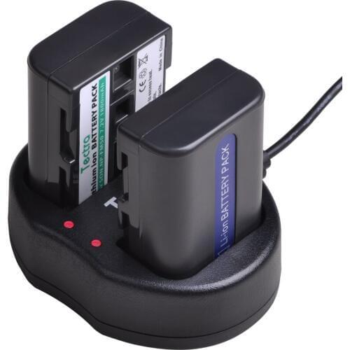 2pc 1800mAh NP FM50 NP-FM50 NP FM50h Li-ion Battery+USB Dual Charger for Sony NP-FM51 NP-FM30 NP-FM55H DCR-PC101 A100 Series