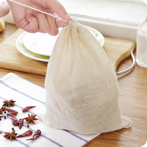 10pcs/lot Multi Size Reusable Cotton Drawstring Gift Bag Wedding Christmas Use Sachet Storage Charms Jewelry Packaging Linen Bag