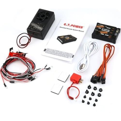 G.T.Power Bluetooth Version RC Car Engine Sound Simulated System / Lights Simulated System For RC Car Axial SCX 10 TRX4