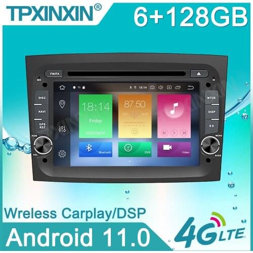 Android 11.0 PX6 Car Multimedia Player For FIAT DOBLO 2016 2017 2018 Auto Stereo Head Unit Radio Tape Recorder GPS Navigation