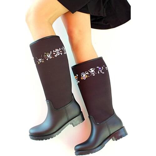 Ç20307Siyah Pink Potin Black Women Boots Ç20307