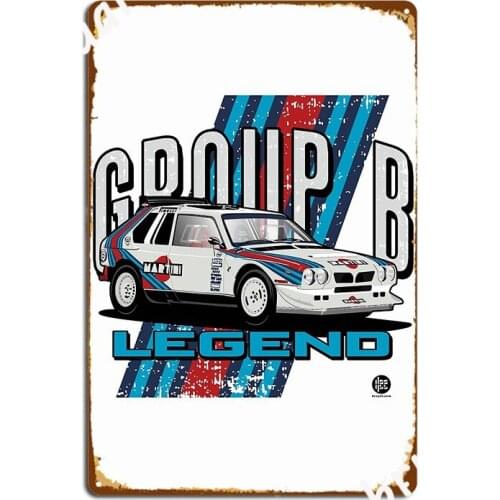 Deltas S4 Groupb Legend Poster Metal Plaque Garage Club Wall Plaque Club Home Funny Tin Sign Poster