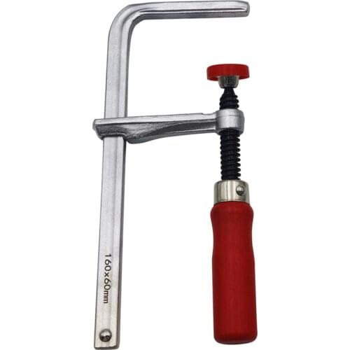 Woodworking Rail Clamps Metal Red Non-slipping F Clip Clutch Style For HT2021006-160mm Rails Type H+ Tools