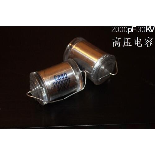 5PCS 2000PF 30KV Bold Pin Not Easy To Break High Voltage Capacitor Marx Generator Capacitor Voltage Doubler Rectifier