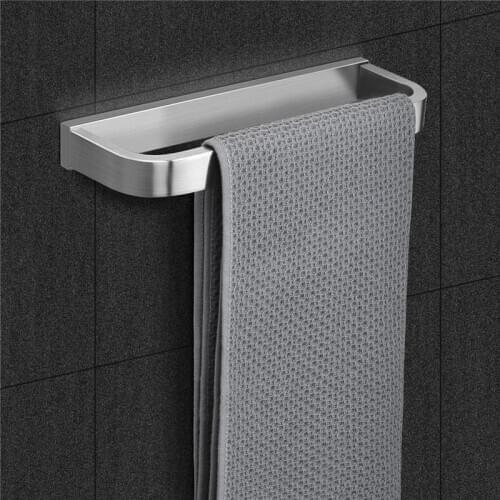 Creative Wall-mounted Stainless Steel Bathroom Towel Rack Home Toilet Kitchen Washcloth Storage Holder