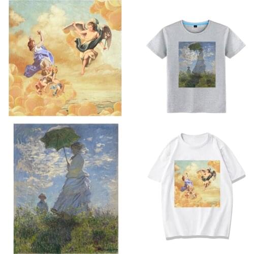 Cute Angel Patches Ironing Art Thermal Stickers on Clothes Fabric Heat Transfers for Clothing Thermoadhesive Patch Diy Applique