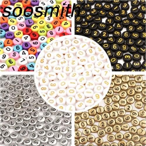 Fashion ABS Acrylic Beads, Flat Round number bead, Creative Hand-Woven, Beads For Jewelry Making DIY Accessorie Wholesale