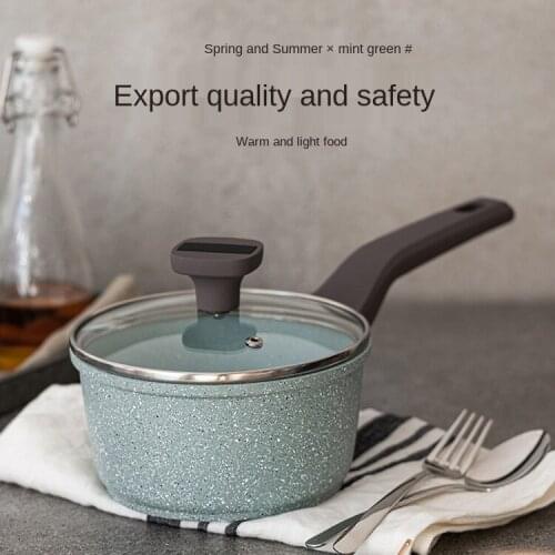 Xingchen Milk Pot Baby Food Pot Baby Mint Green Medical Stone Non-Stick Pan Multifunctional Mini Soup Pot