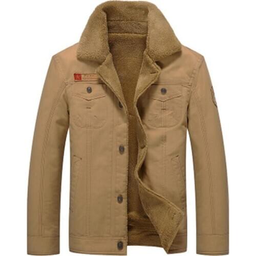 Plus Size 5XL Mens Jackets New Fashion Thick Warm Winter Jacket Men Woolen Blends Jackets Thick Winter Coat Outerwear