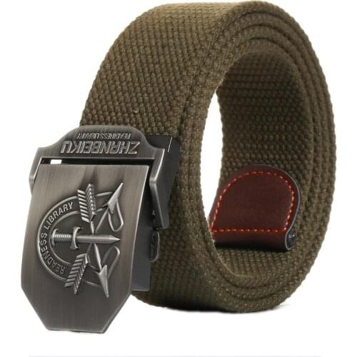LITTOX new arrival mens canvas belt Dragon Army green military belt Army tactical belts for Male top quality men strap