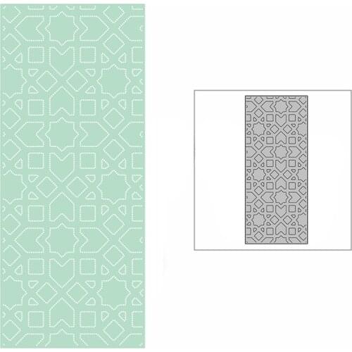 New Slim Spotted Diamond Arrow Background Plate Craft Embossing Mold 2021 Metal Cutting Dies for Scrapbooking Album Card Making