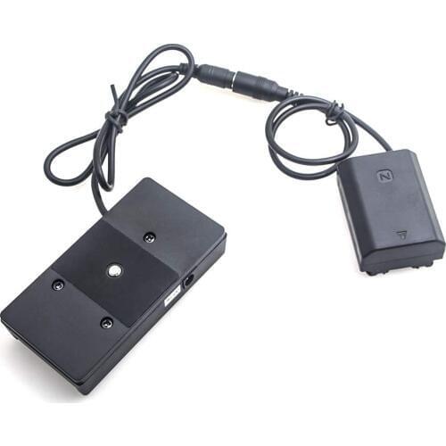 NP-FZ100 Power Dummy Battery +F970 battery Adapter Mount Plate Adapter for Sony A7III A7SIII A7RIII A9 ILCE-9