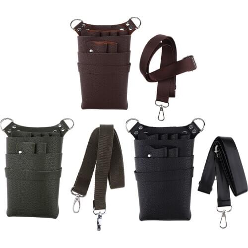 Hairdressing Hair Cutting Scissors Holster Pouch Scissor Holder Bag Clips Shears Clamp Combs Organizers Tool