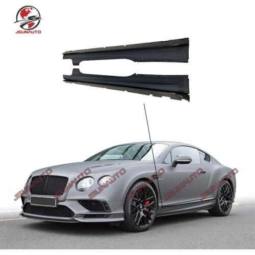 Fit For 2012-2015 Bentley Continental GT Modified Supersports Style Carbon Side Skirts Body Kit Accessories