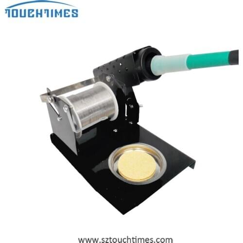 Electric Soldering Iron Stand Holder Small With Welding Sponge Metal Support Station Generic High Temperature Resistance