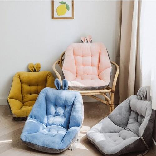 Hard Chair Seat Back Cushion Cute Mini Rabbit Ear Sofa Wheel Chair Backrest Cushion Pressure Relief Seat Pad for Sedentary Man
