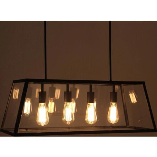 Black Vintage Industrial Pendant Light Loft Style Lights Nordic Retro Lamps Spider 4 Heads Edison Dining Living Room Lamp