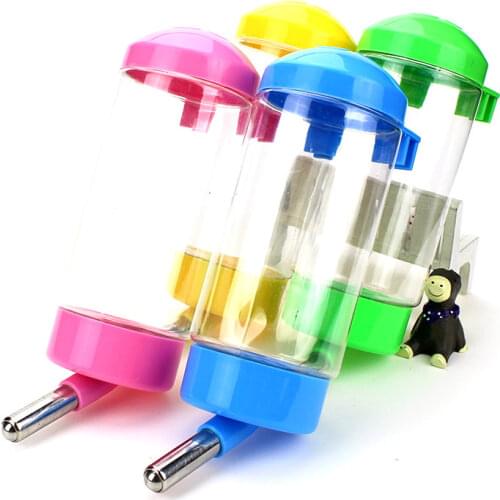 400ML Plastic Hamster Drinker Water Bottle Dispenser Feeder Hanging Pet Dog Pig Squirrel Rabbit Drinking Head Pipe Fountain