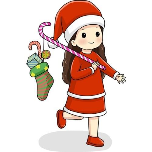 ZhuoAng Christmas Girl Clear Stamp / stamp DIY scrapbook / album decoration transparent seal / seamless seal