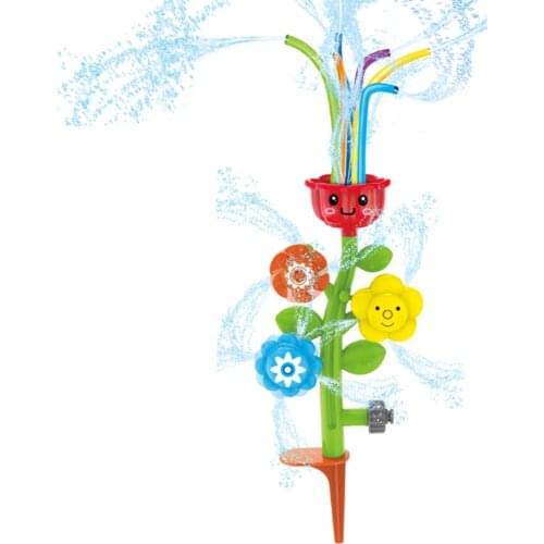 Sprinkler Water Spray Toy Rotating Baby Bath Toy Flower Shape Water Spray Sprinkler Toy For Garden Lawn Summer Toys