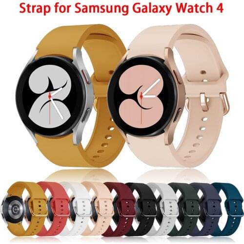 New Wrist Band For Samsung Galaxy Watch 4 40mm 44mm Original Silicone Strap For Galaxy watch4 classic 42mm 46mm replacement Band