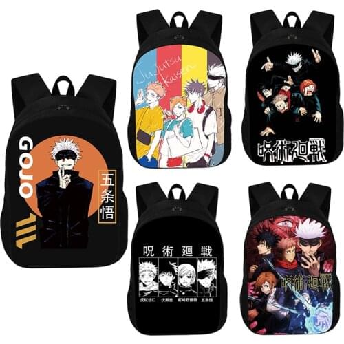 Anime Jujutsu Kaisen Backpack Children School Bag for Teenager Boys Girls Book Bag Gojo Satoru Yuji Itadori School Backpack