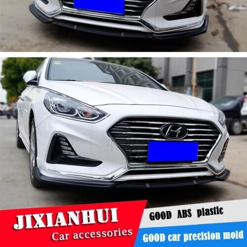 For Sonata Body kit spoiler 2017-2018 For Hyundai Sonata ABS Rear lip rear spoiler front Bumper Diffuser Bumpers Protector
