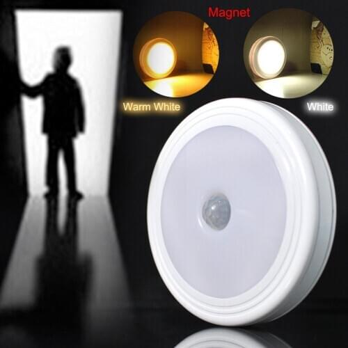 5LED Auto Motion Sensor Detector Lamp Light LED Night Light Motion Magnet Lamps For Baby Kids Romantic Luminaire Sleep Lighting
