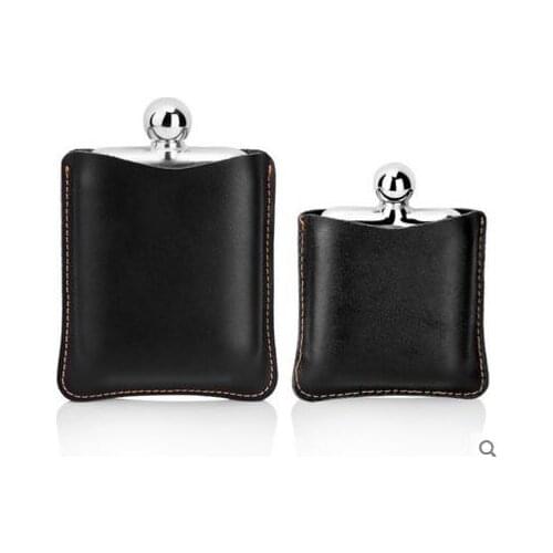 Thickened stainless steel jug outdoor portable metal wine bottle whisky