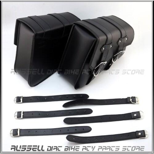 Waterproof Saddle Bags Universal fit Motorcycle PU Leather Pannier Bags Luggage Knight
