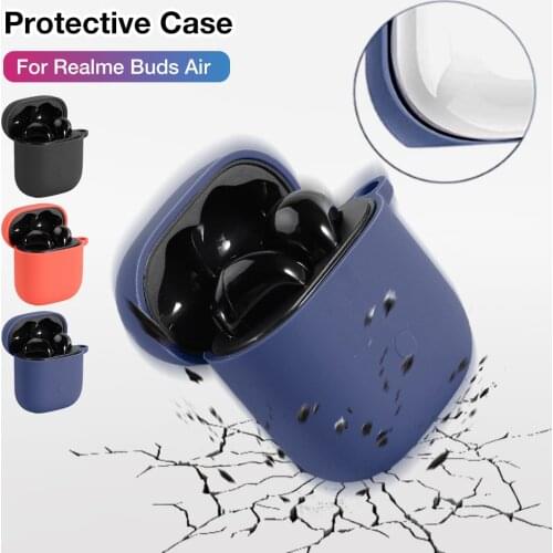 Protection Case For Realme Buds Air sports Bluetooth Earphone Fashion Silicone Durable Headphone Protective Case Anti-shock