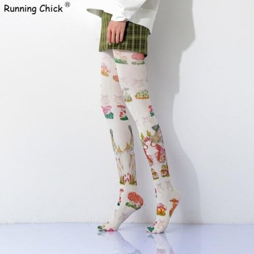 Second Element Loli Printed Women Pantyhose Dropship And Bulk