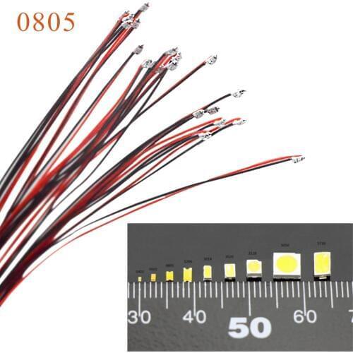 0805 model patch lamp 7 colors sand table landscape toy making DIY 1.5K resistance diorama light 10pcs