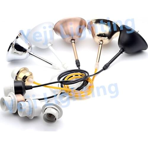 110mm ceiling rose lamp base E27 socket cord set ceiling canopy with cable wire for led chandelier pendant lighting accseeories