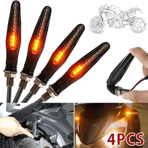 ODOMY Motorcycle Turn Signal Light E11 Mark Built Relay 335SMD Turn Signals Indicator Flashing Light Blinker Universal M10 Bolt