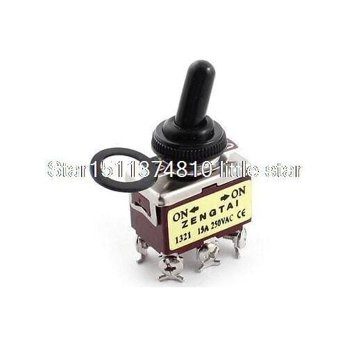 AC250V 15A ON-ON Six Screw Terminals DPDT Locking Toggle Switch